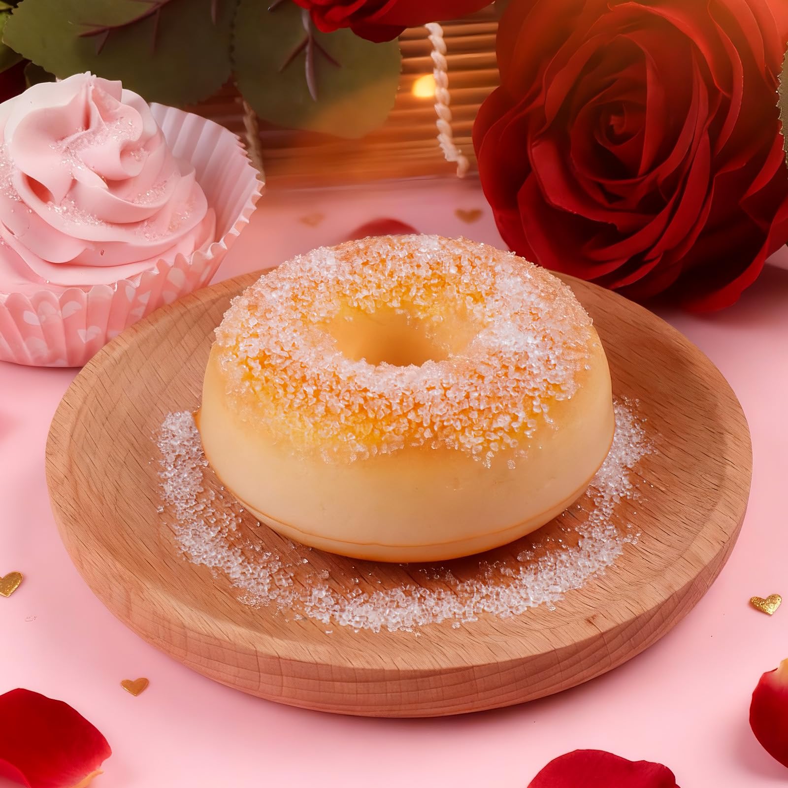 LittleStar Valentines cake decorating with vibrant sprinkles