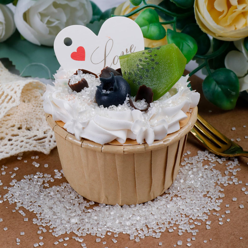 LittleStar Valentine sprinkles create romantic shimmer on sweet treats.