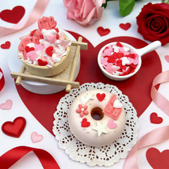 LittleStar white heart sprinkles add subtle elegance to cookies and desserts