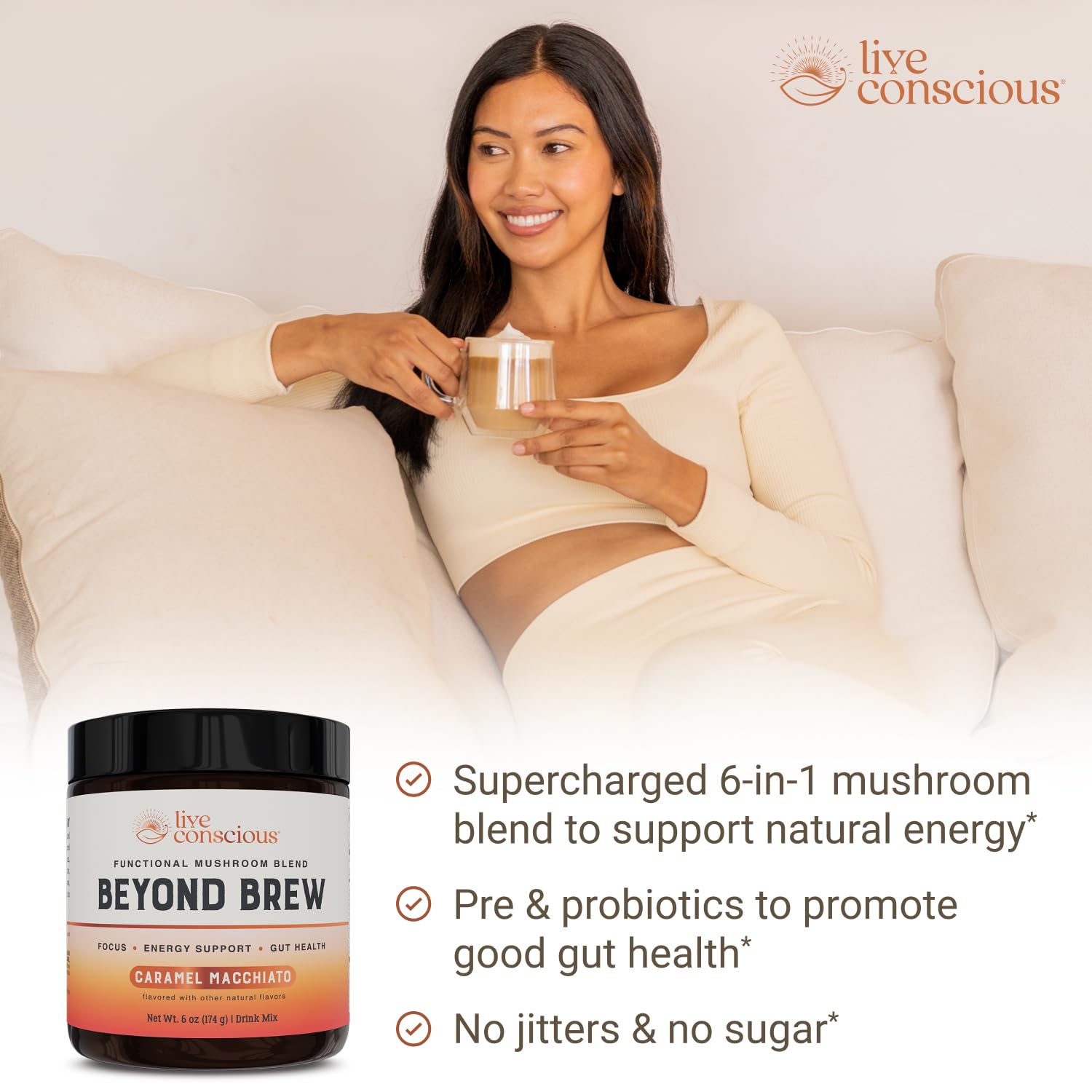 Prebiotics and probiotics label highlights with fiber