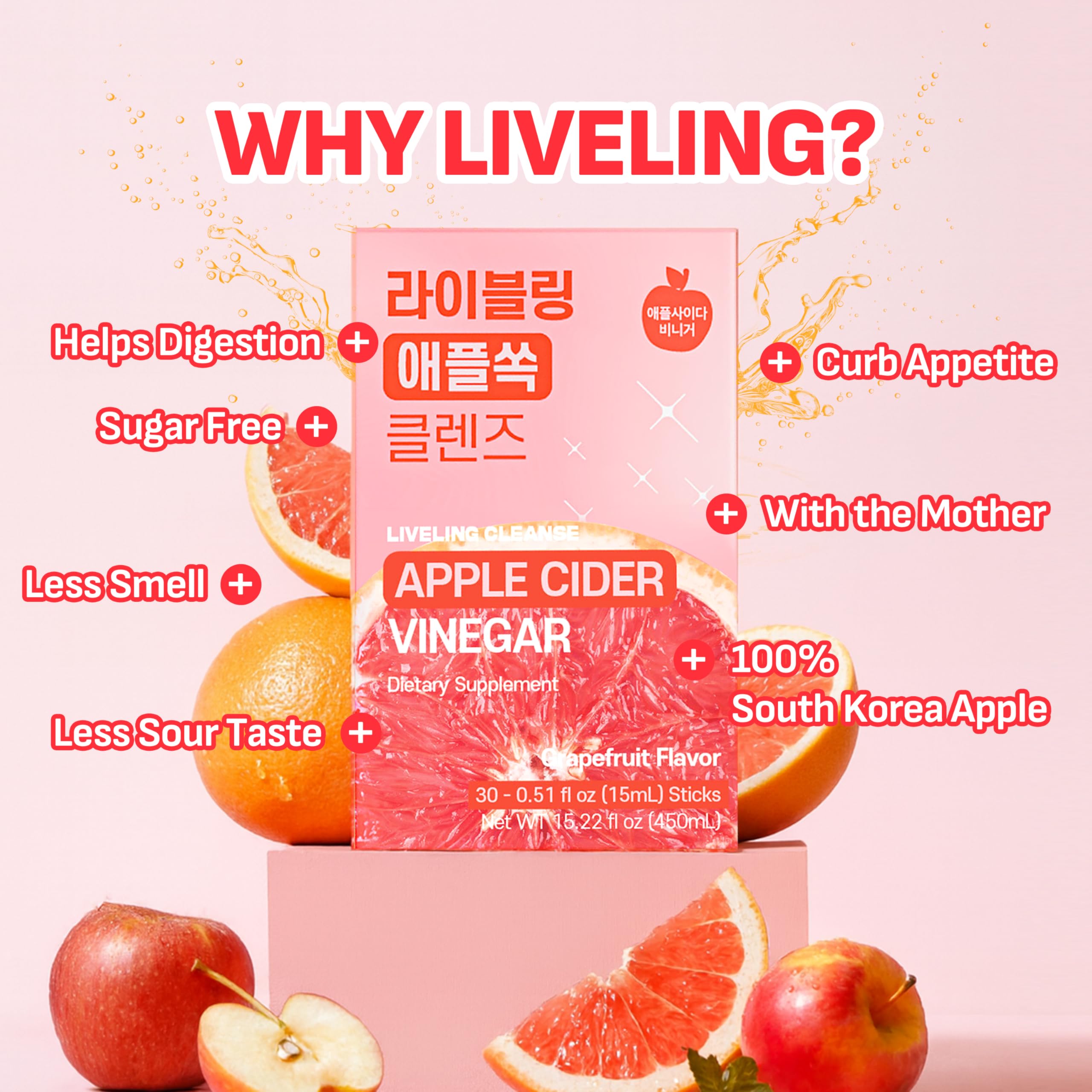 LIVELING lemon balm and Pu’er tea extracts enhance flavor and digestive support.