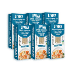 Liviva Shirataki noodles on a plate showing al dente texture for a light, low-calorie meal.