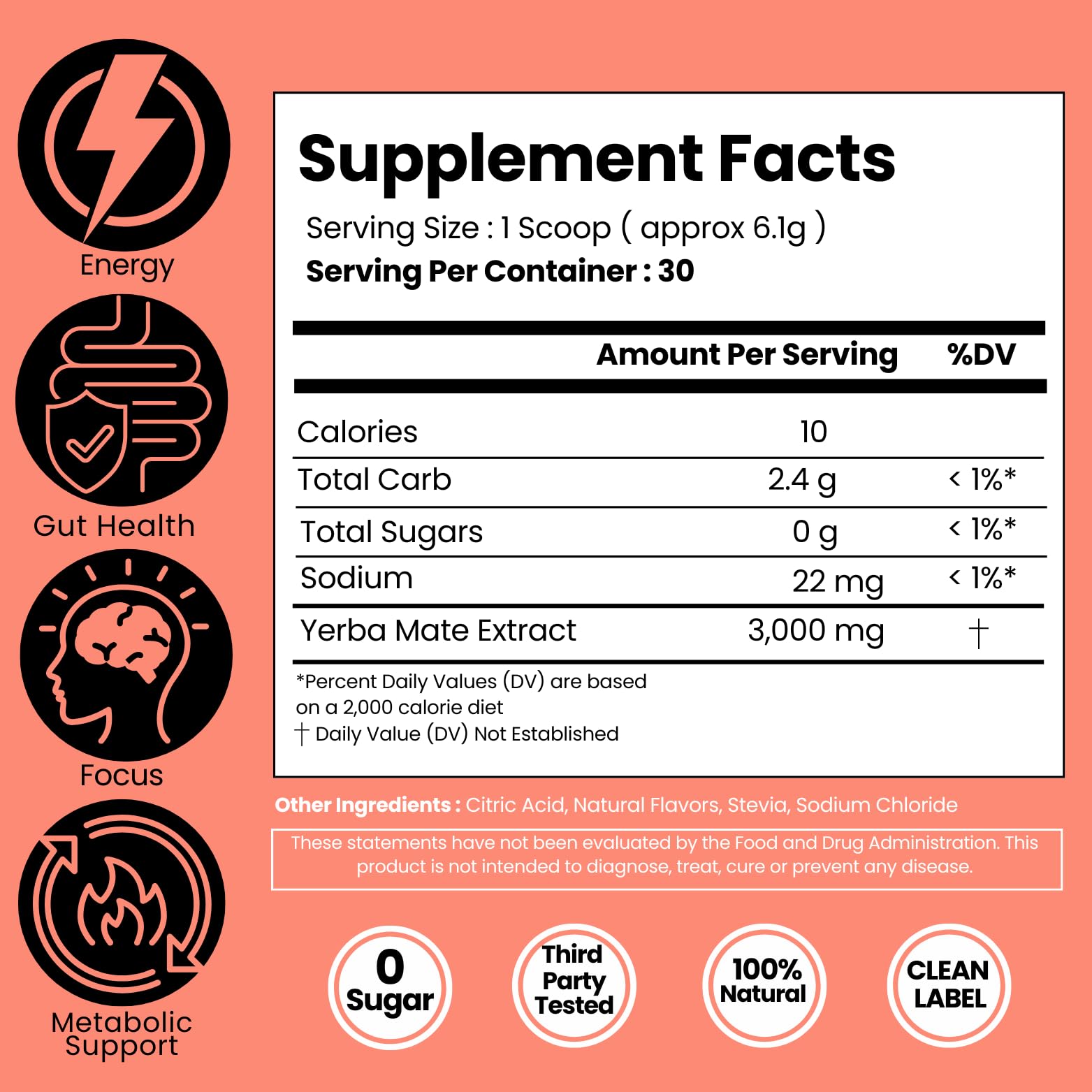 LivMatte Yerba Mate powder hot or cold serving shown for versatile use.