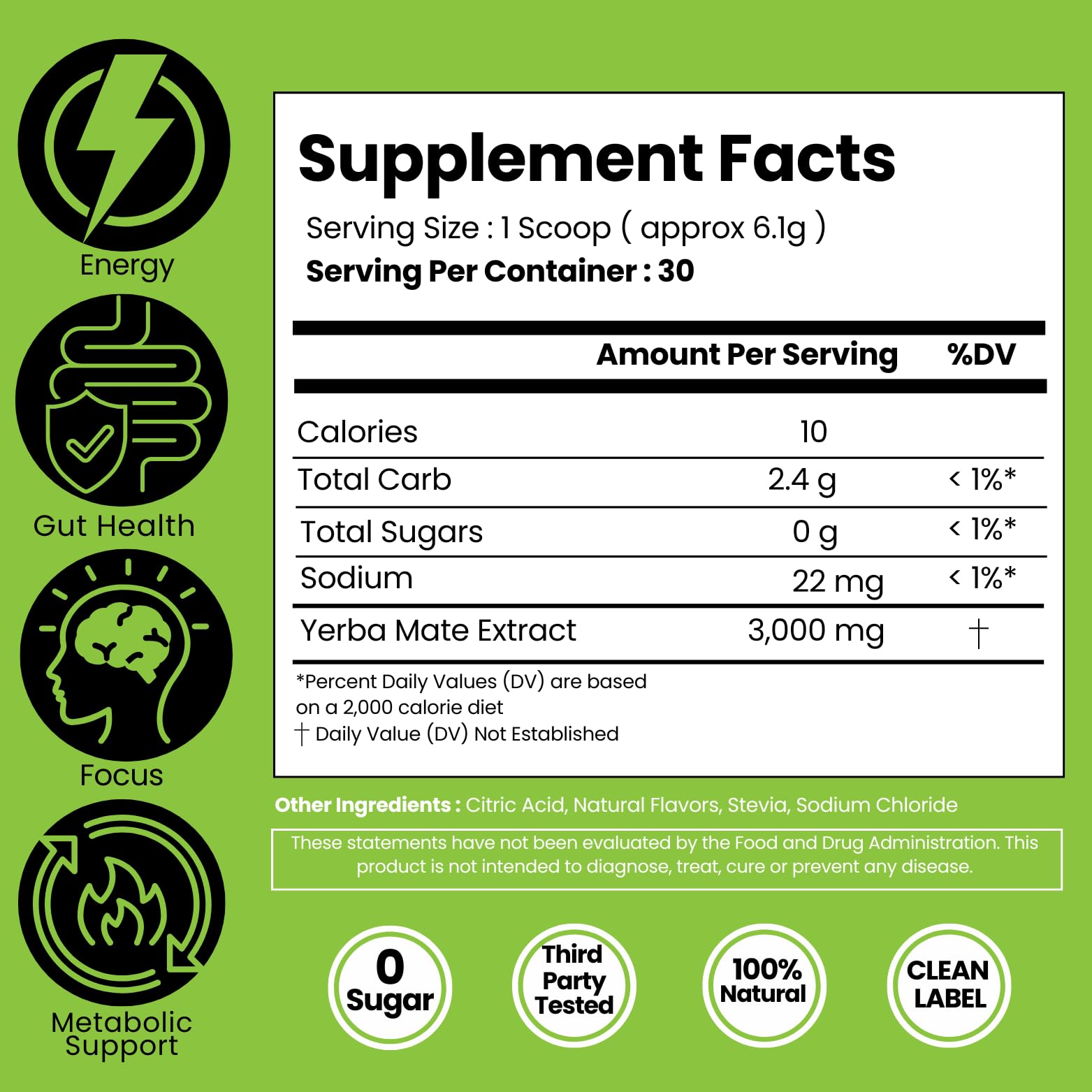 LivMatte Yerba Mate powder being dispersed for quick on-the-go energy.