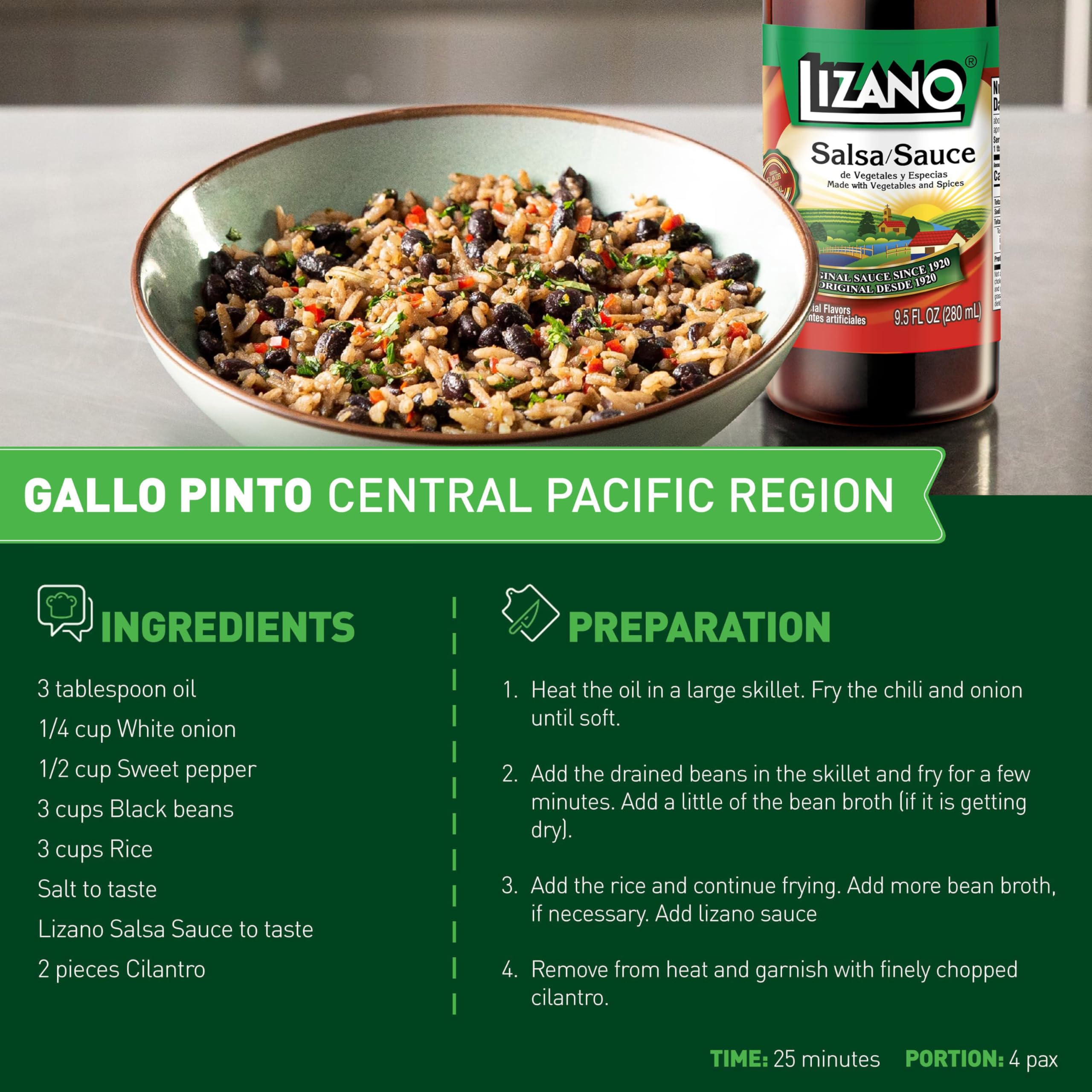 Meat marinade using Lizano to infuse gentle spice.
