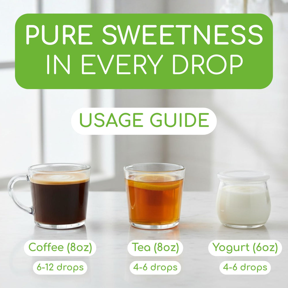 llinea Monk Fruit Drops smoothie setup illustrates versatile, low-carb sweetener