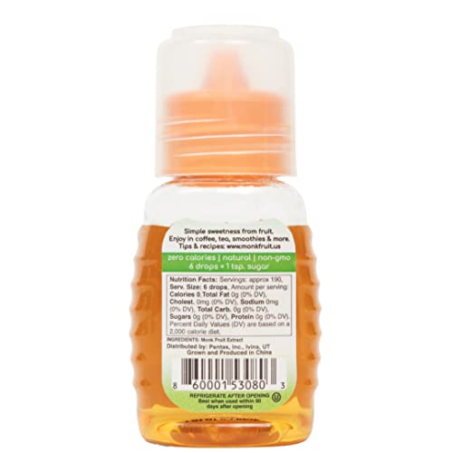 llinea Monk Fruit Drops zero calorie label highlights clean ingredients