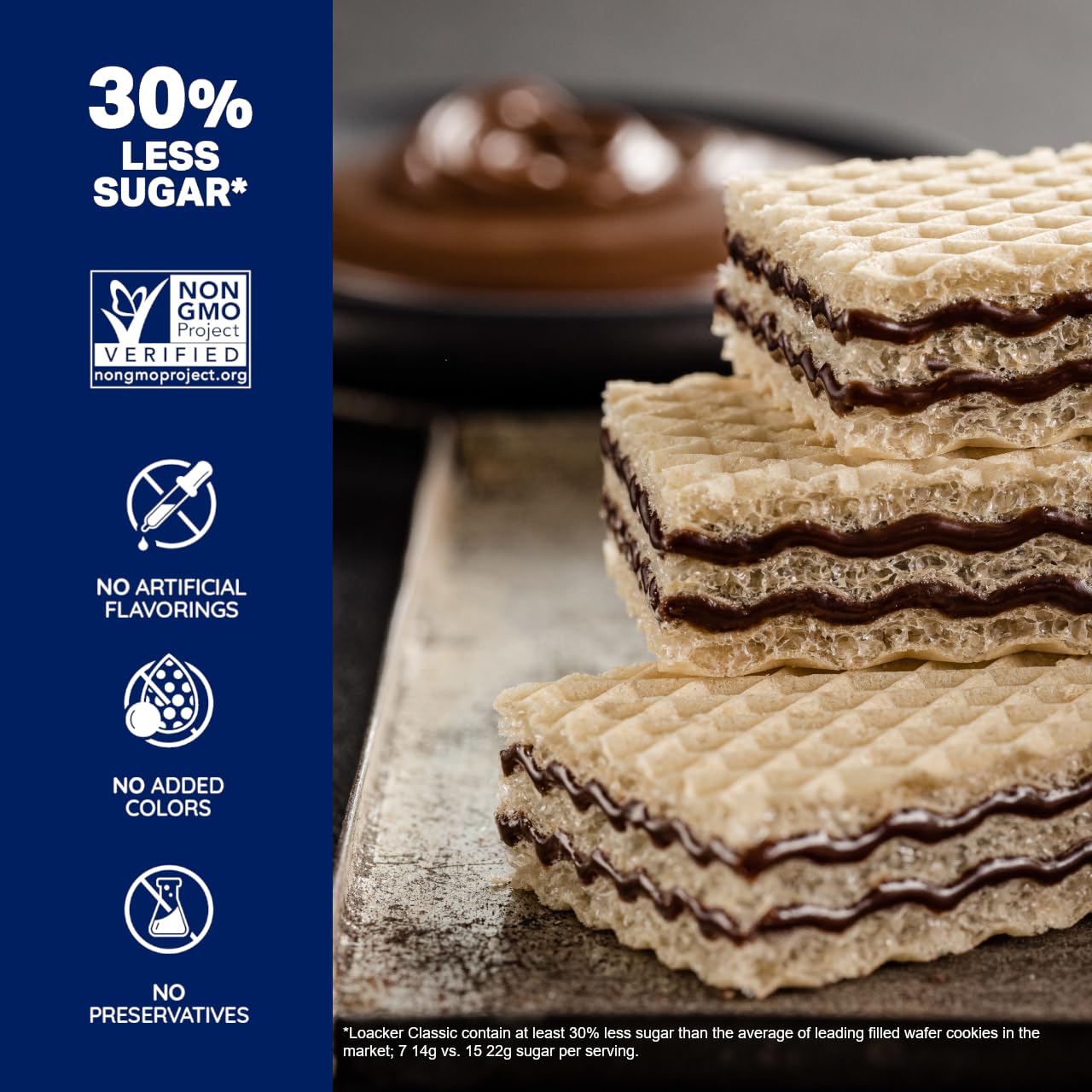 Loacker Classic Chocolate Wafers on-the-go, ideal for commuters and hikes