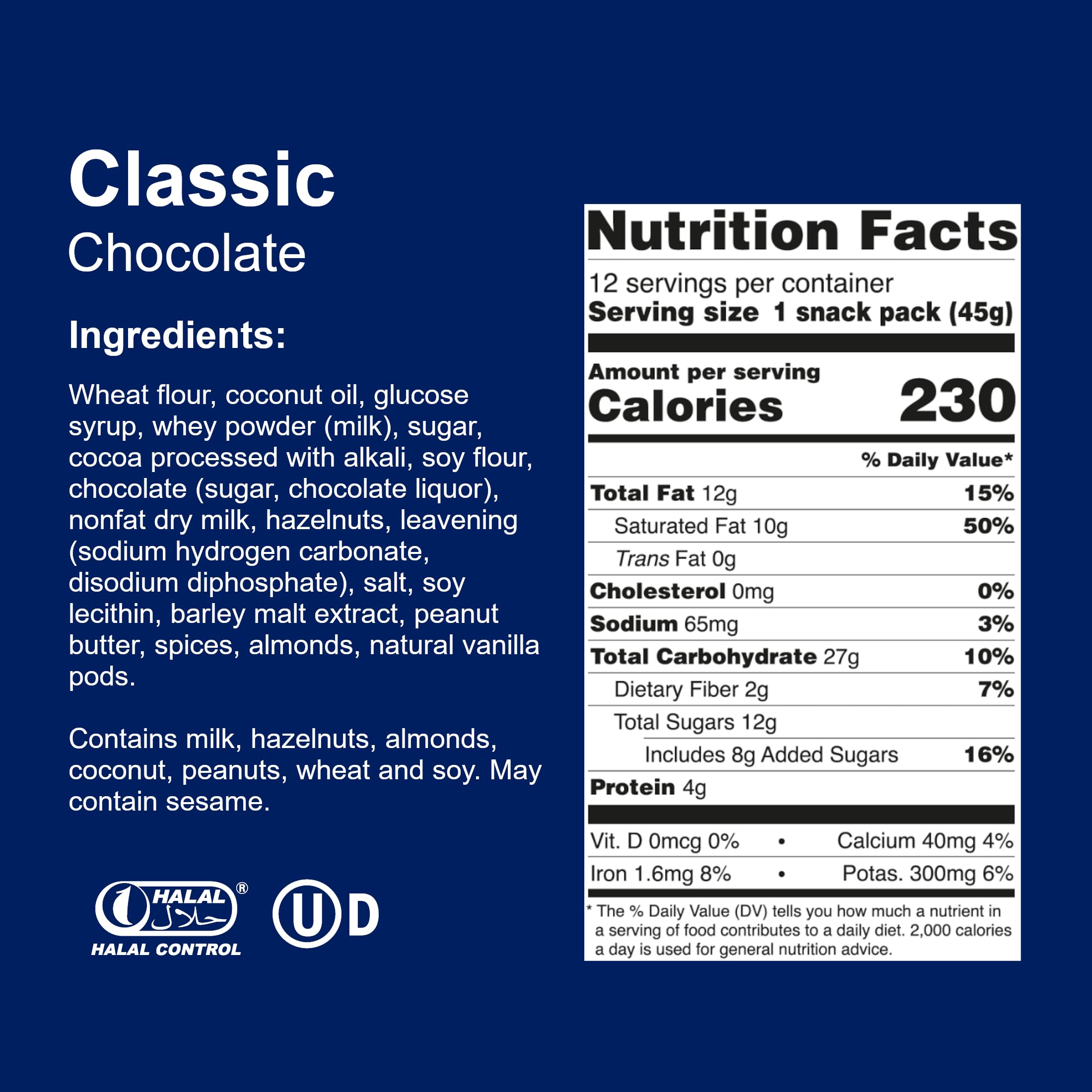 Loacker Classic Chocolate Wafers opening pack close-up highlights premium cream filling
