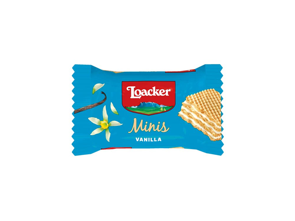 Loacker Minis served on plate, perfect for gatherings and party desserts.