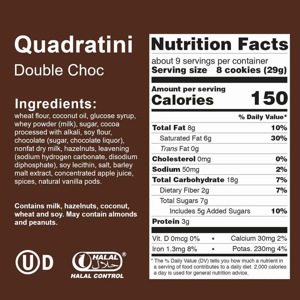 Loacker Quadratini foil packaging keeps cookies fresh for travel