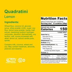 Loacker Quadratini Lemon Wafers bite-size snacks for quick convenient treats