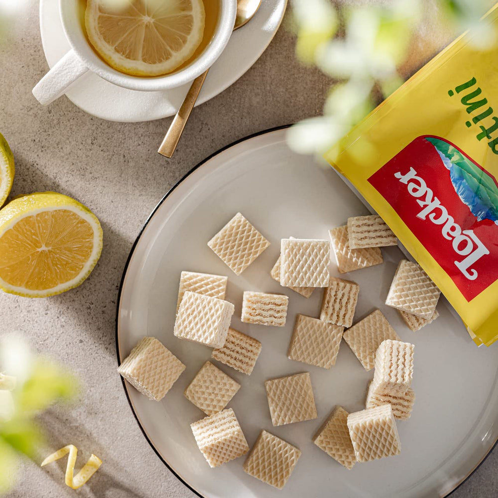 Loacker Quadratini Lemon Wafers ideal for picnics and road trips