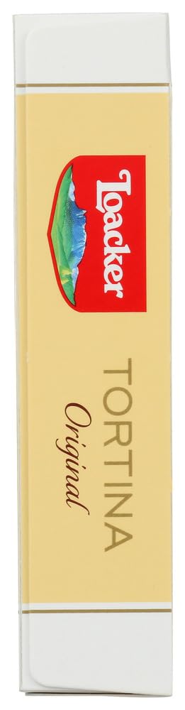 Loacker Tortina Original hazelnut cream center with milk chocolate, indulgent snack