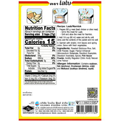 LOBO Thai Laab Namtok seasoning mix back view reveals ingredients for easy meal planning