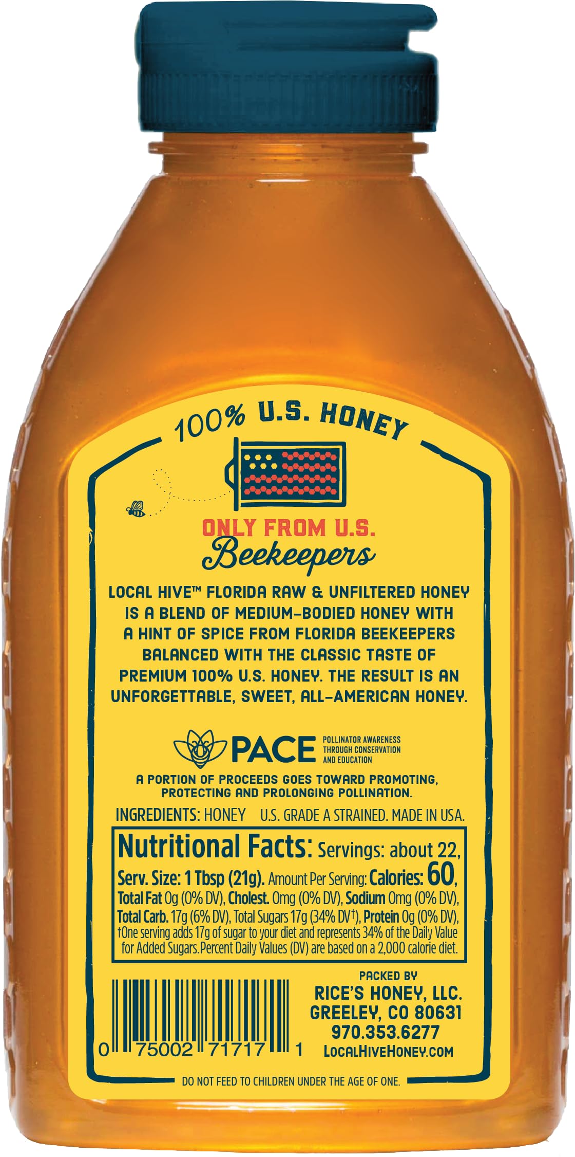Local Hive Florida Honey tea-stir—adds a gentle spice note to hot beverages.