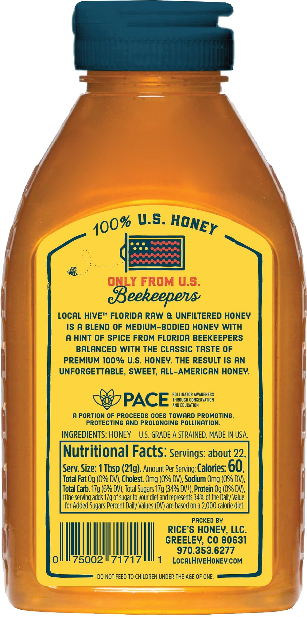 Local Hive Florida Honey tea-stir—adds a gentle spice note to hot beverages.