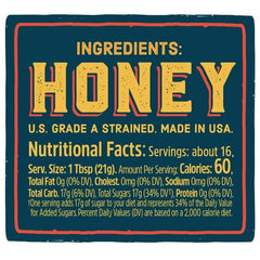 Local Hive Washington honey jar close-up showcases raw texture and golden color