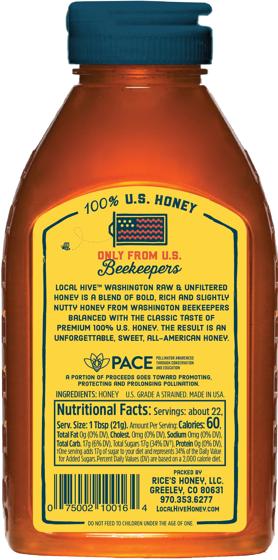 Local Hive Washington honey pour captures a smooth drizzle ideal for baking