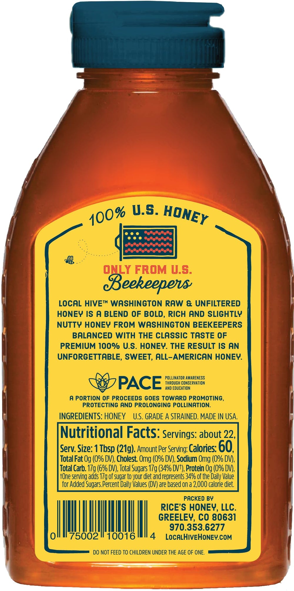 Local Hive Washington honey pour captures a smooth drizzle ideal for baking