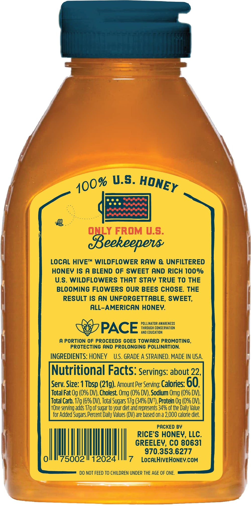 Local Hive Wildflower Honey pour close-up, smooth texture perfect for baking.