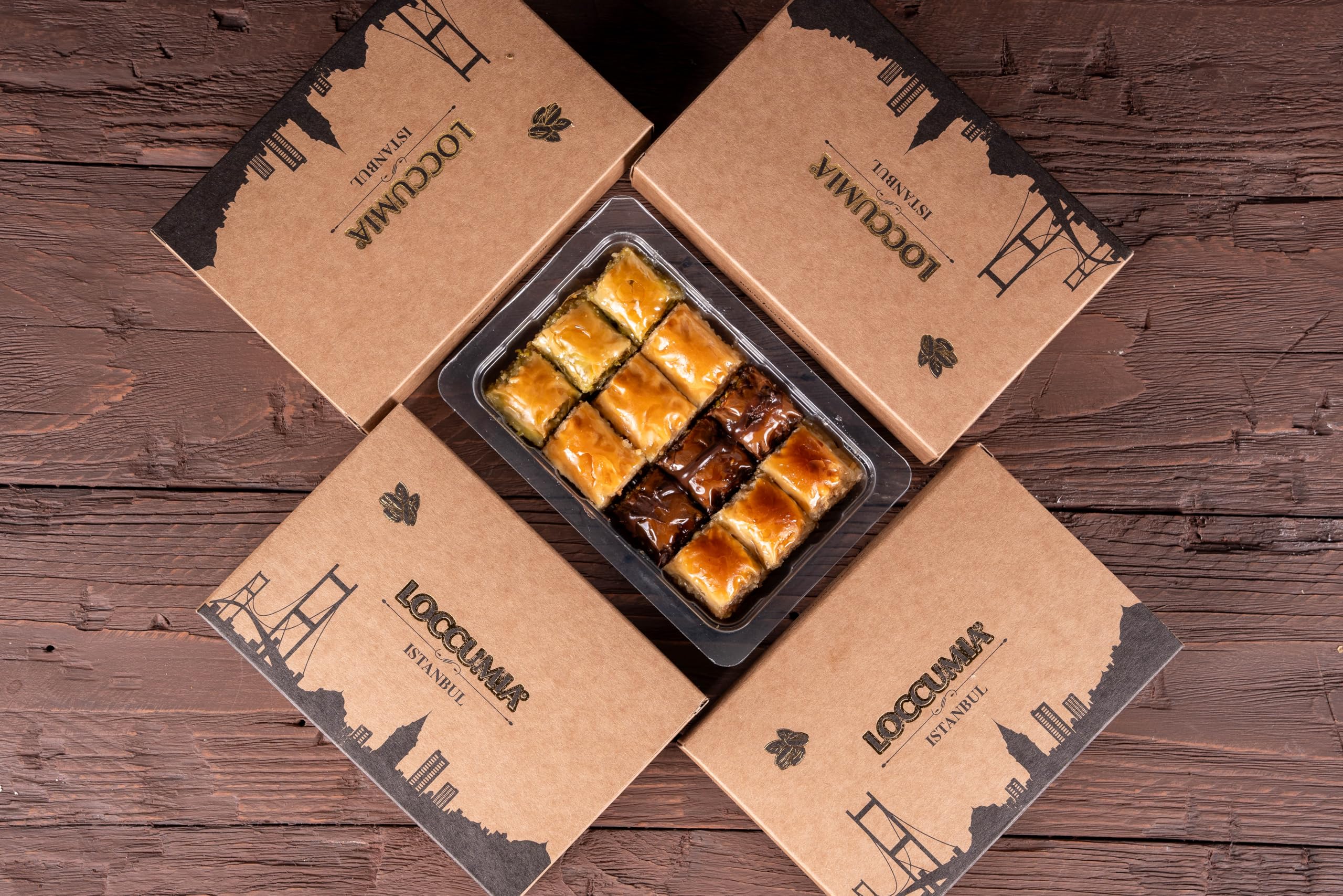 Loccumia Baklava gift box hazelnut—rich layers and buttery pastry experience.
