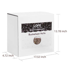 LOFE organic buckwheat groats close-up highlighting natural ingredients.