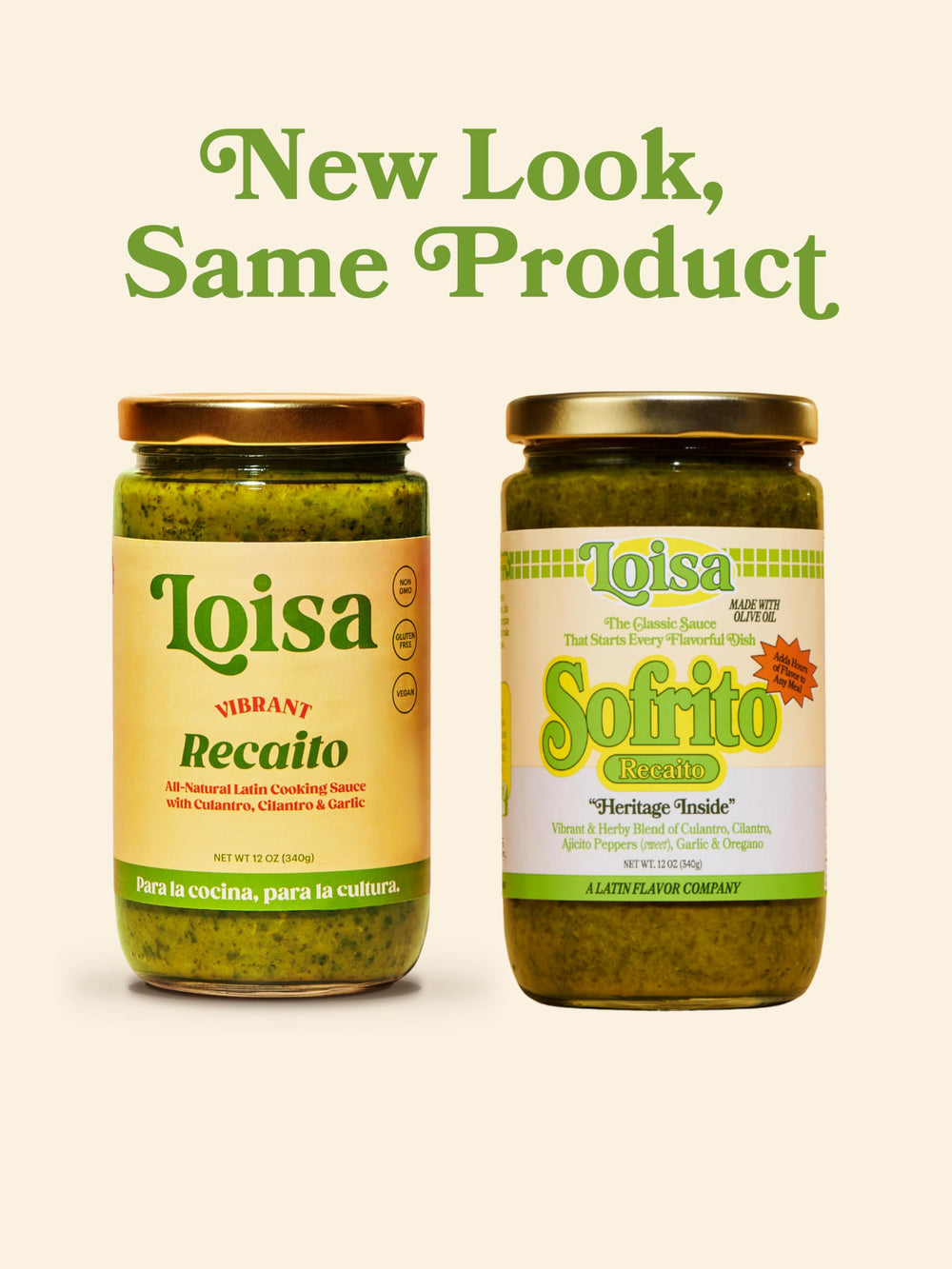 Loisa Recaito ingredients show culantro and garlic for aroma.