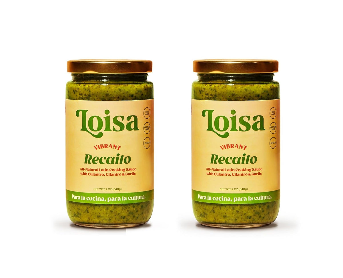 Loisa Recaito Two-Pack bottle closeup highlighting vibrant Latin flavor for quick weeknight meals