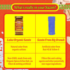Rice dish featuring Loisa salt-free adobo seasoning for bold color and aroma