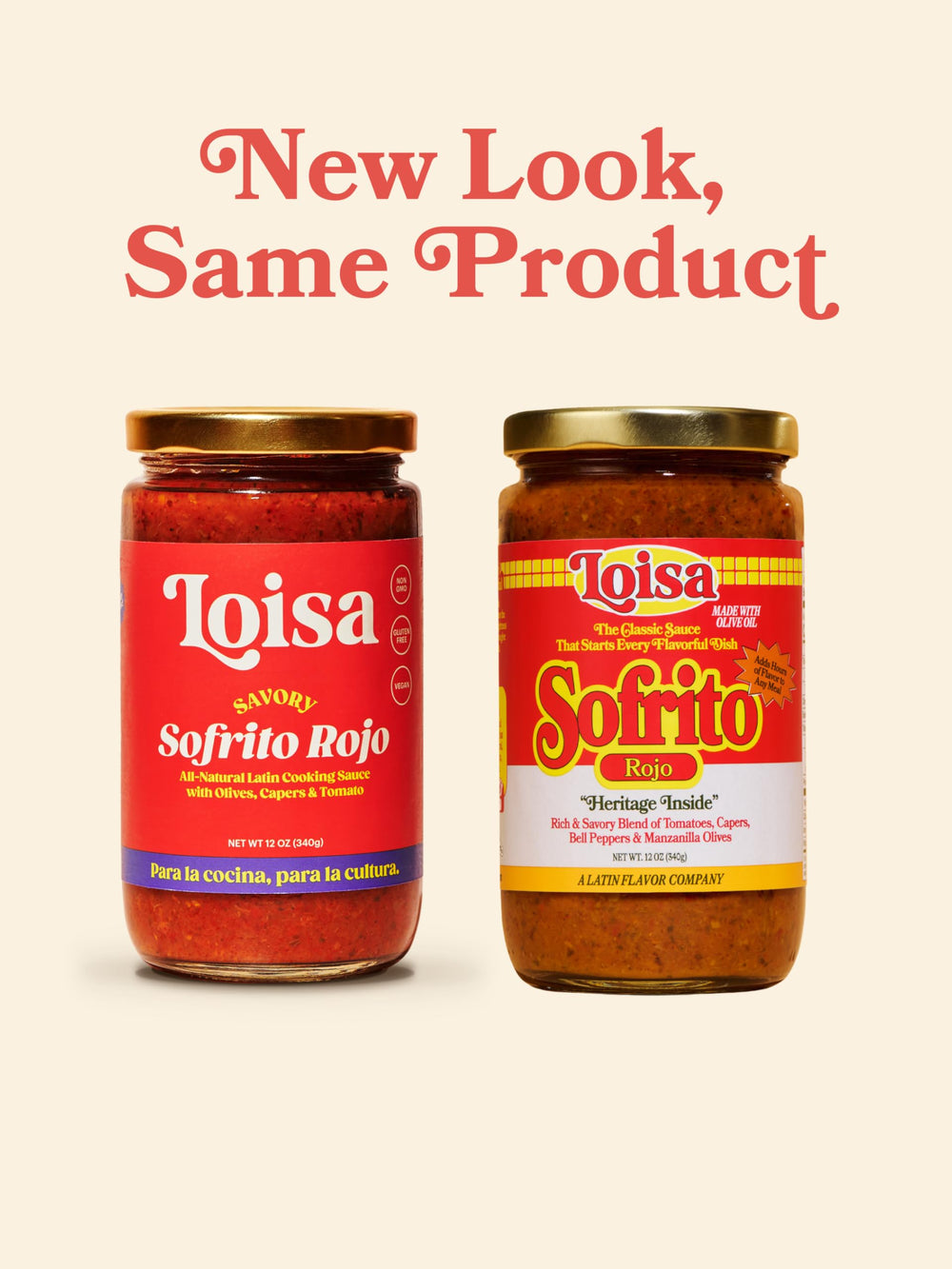 Plated dish shows Loisa Sofrito Rojo as finishing sauce.