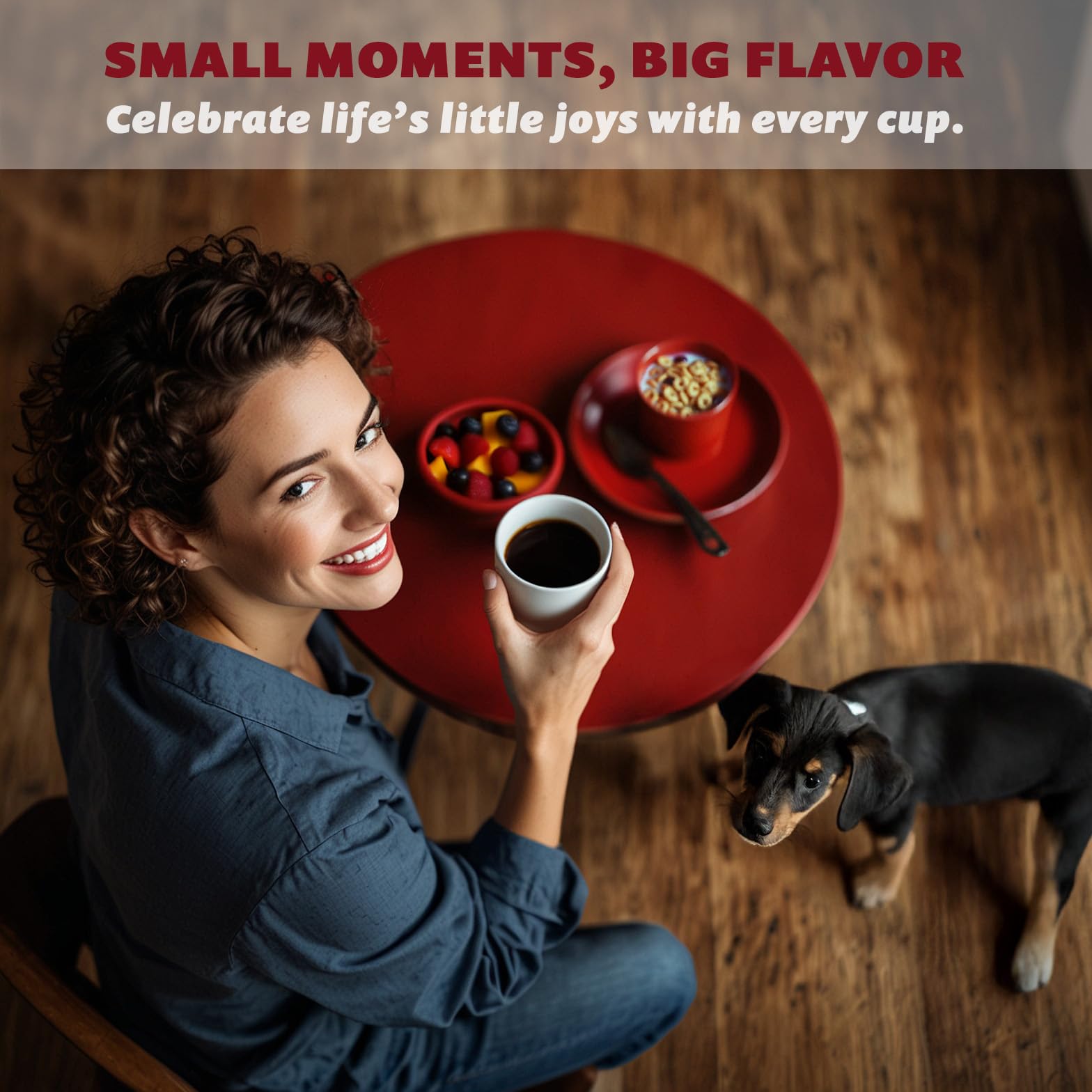 Lola Savannah coffee cup with pecan aroma and warmth