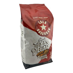 Lola Savannah pecan flavored coffee packaging highlights premium small batch roasting