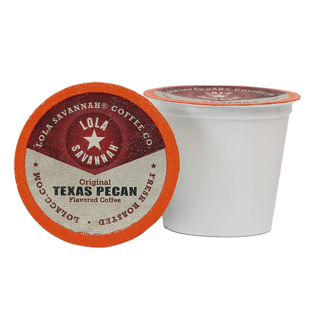 Lola Savannah Texas Pecan coffee pods ready for quick brew and fragrant morning ritual