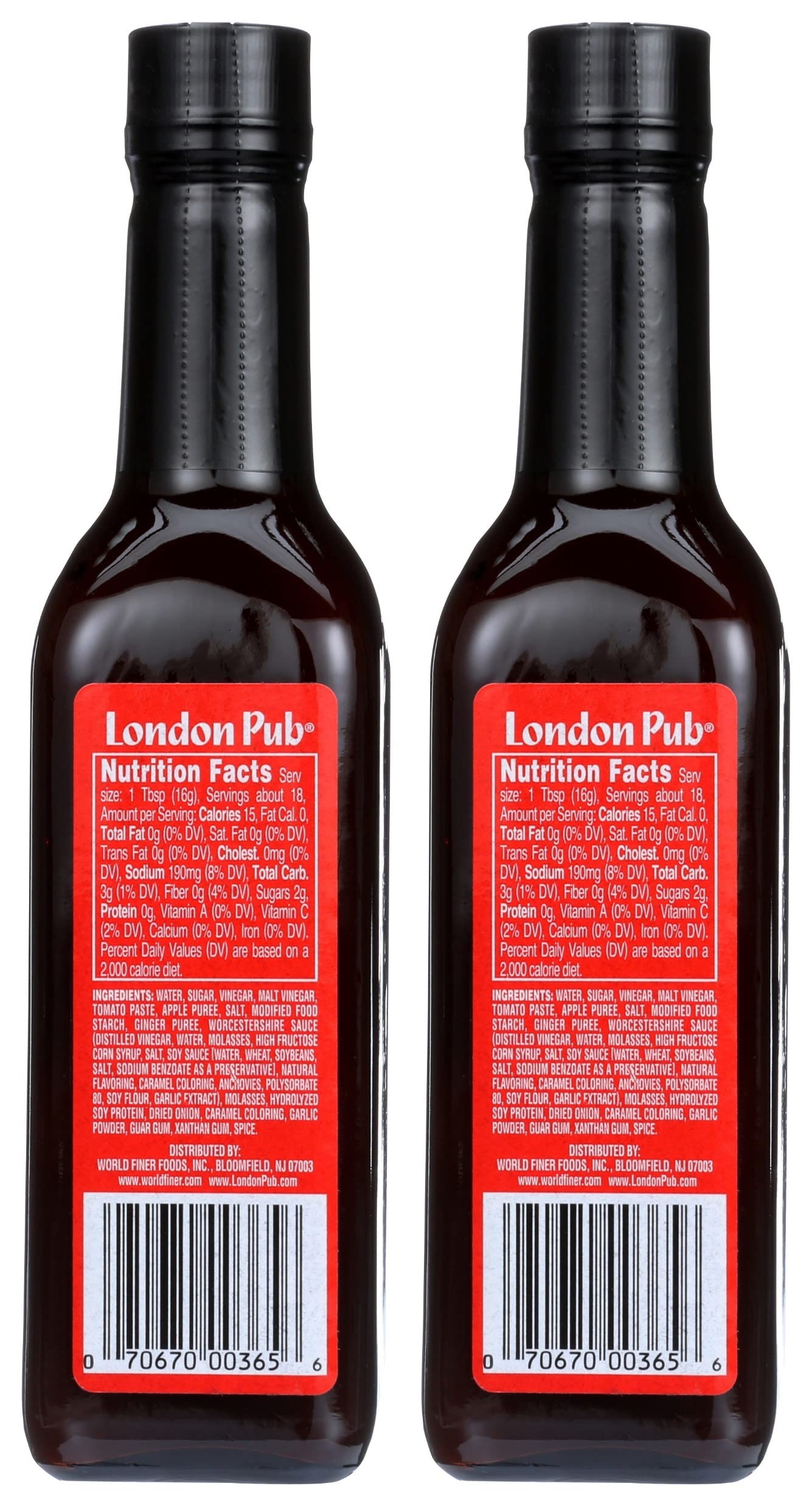 London Pub Sauce bottle close-up showing rich traditional British seasoning.