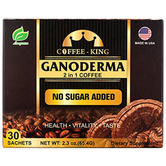 Longreen Ganoderma Coffee sachets-open-pack highlights on-the-go option