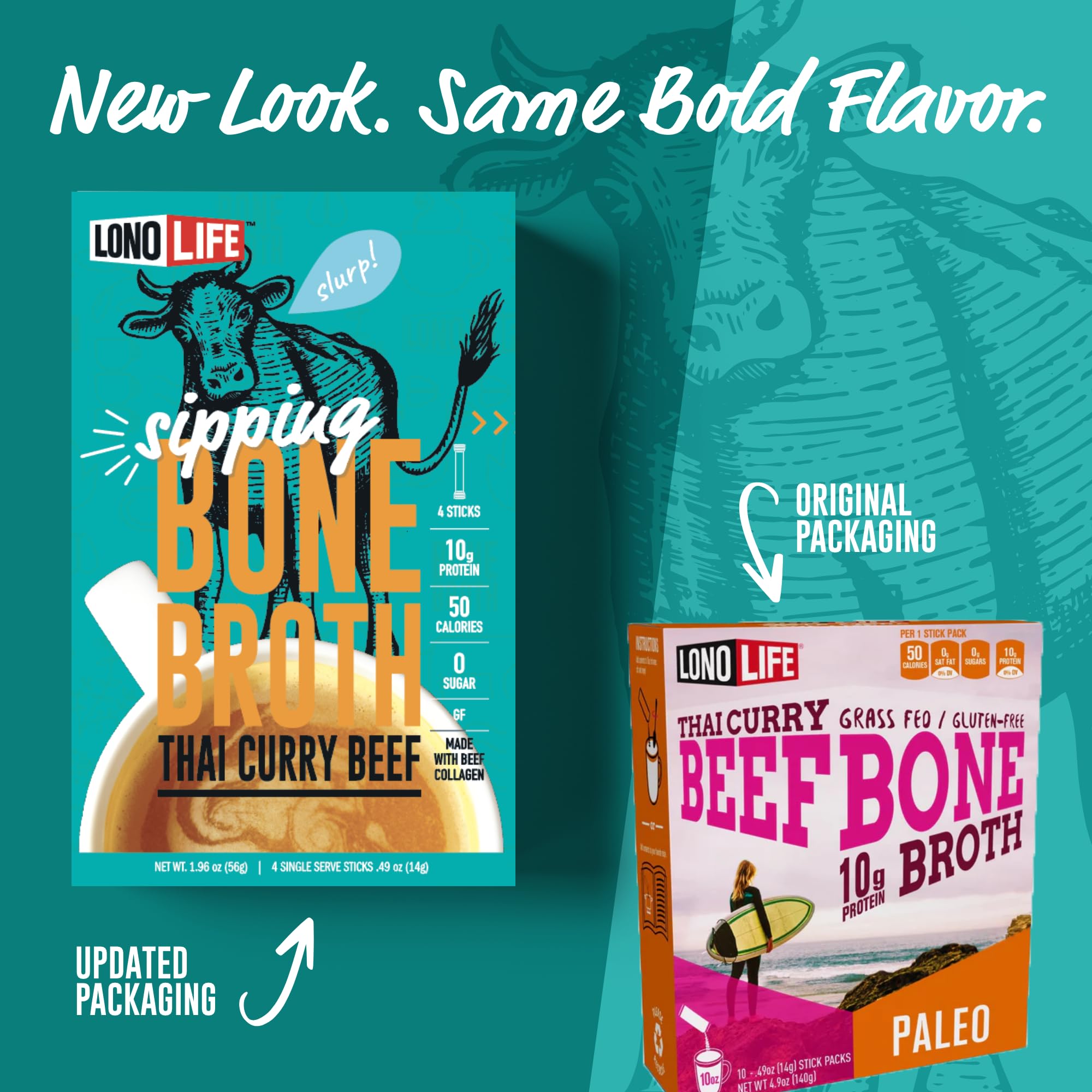 Collagen-rich broth from LonoLife supports joints, bones, and skin through delicious sipping