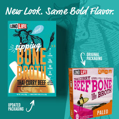 Collagen-rich broth from LonoLife supports joints, bones, and skin through delicious sipping