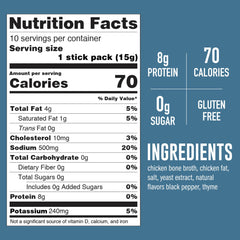 LonoLife Keto Chicken Bone Broth Powder ready to mix with hot water.