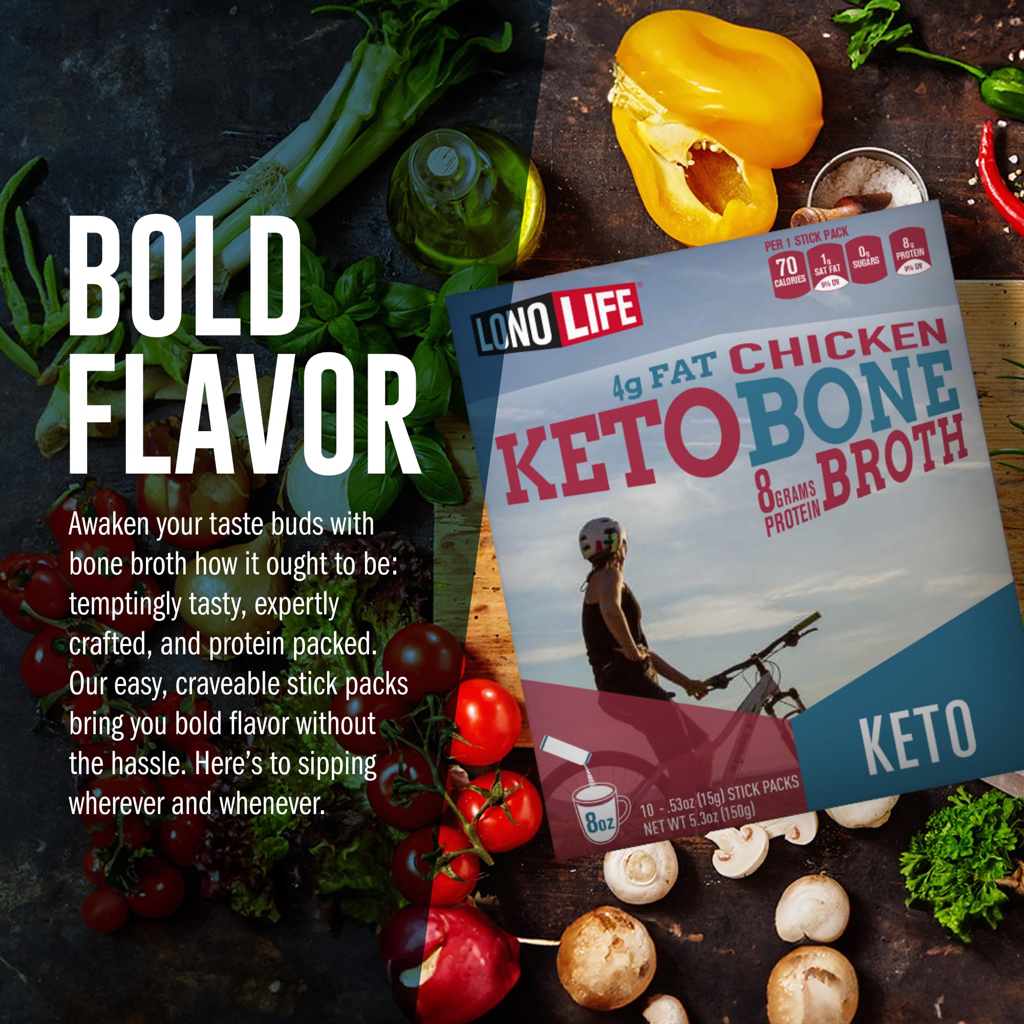 LonoLife natural ingredients label highlighting no artificial additives.