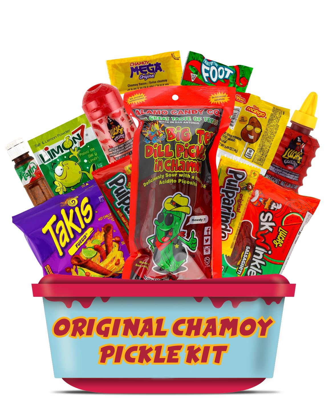 LookOn Original Chamoy Pickle Kit packshot for TikTok-ready snack experiments