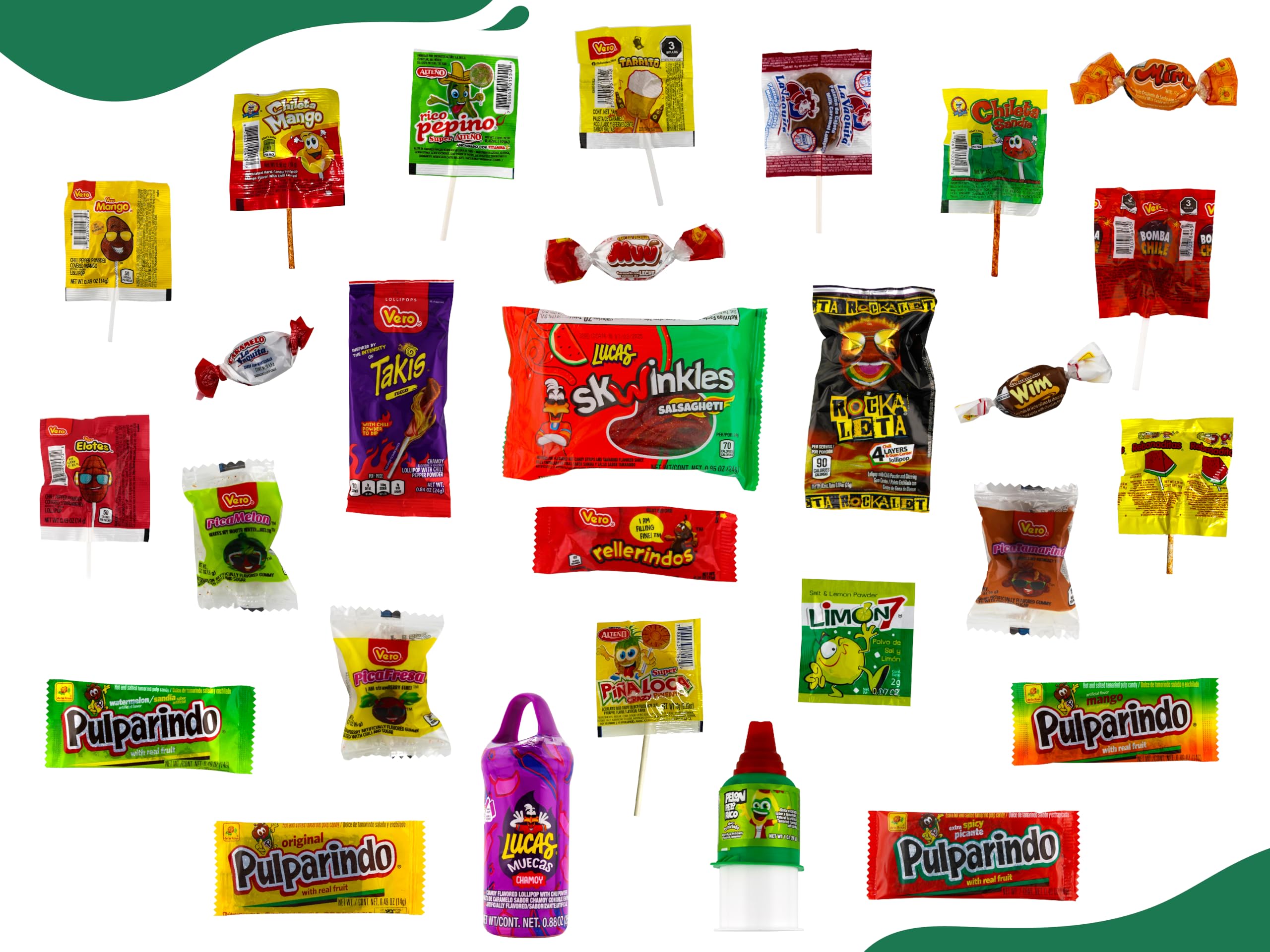 LookOn Pelon Pelo Rico candy close-up, iconic spicy bite ideal for adventurous snackers.