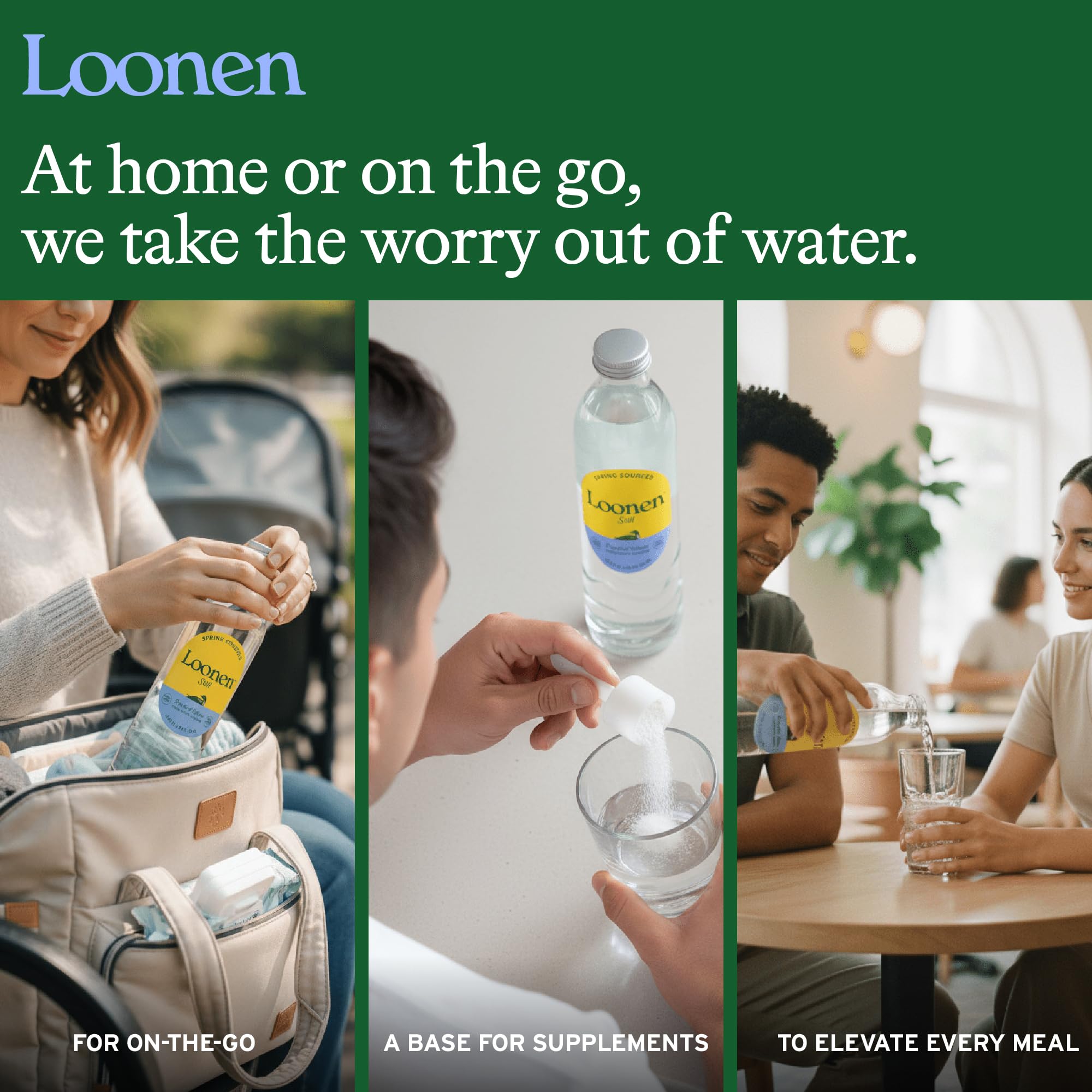 Loonen American-made sparkling water in 6-pack 750mL