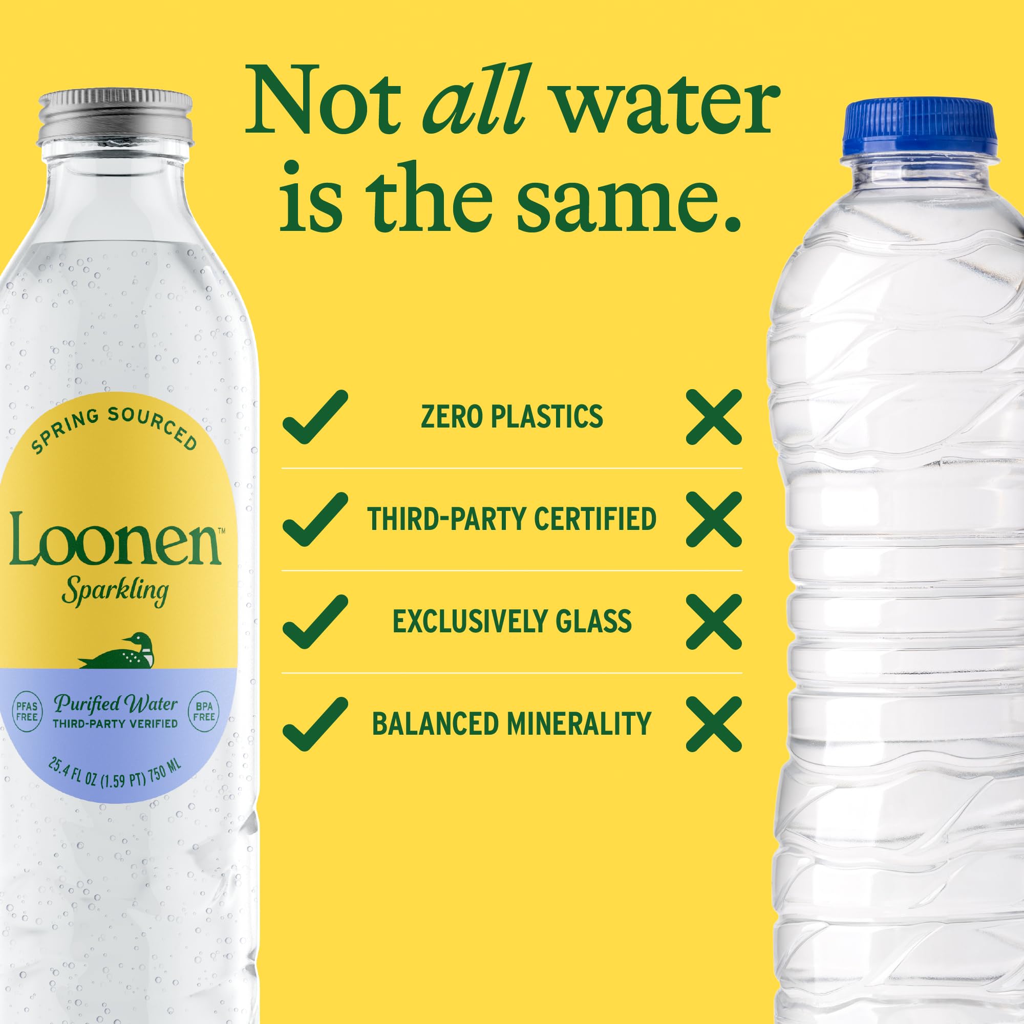 Loonen water with mineral balance: calcium, magnesium, potassium, sodium