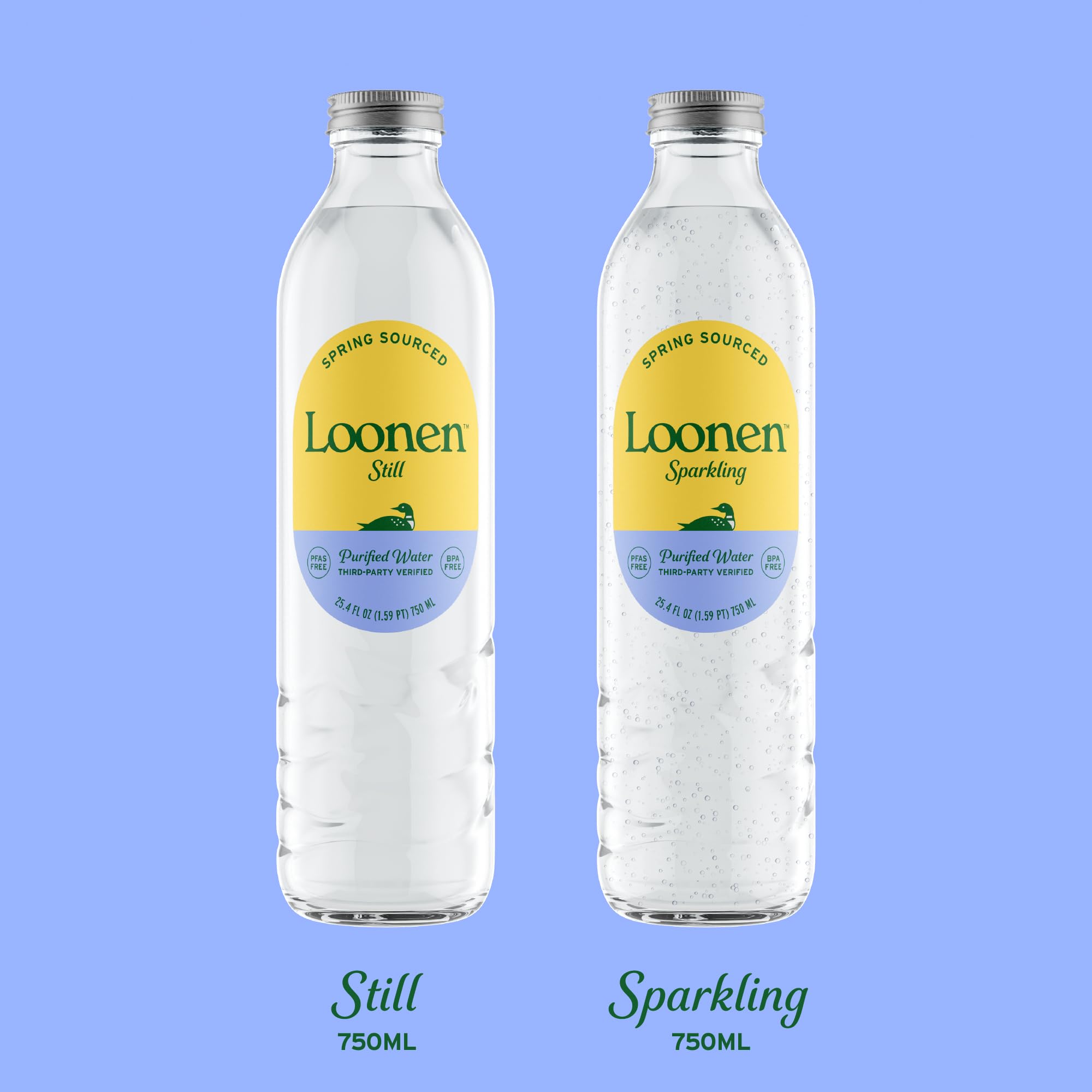 Loonen still or sparkling options within the line for daily use