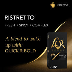 L'OR barista-compatible capsules work with your machine for quick, consistent espresso