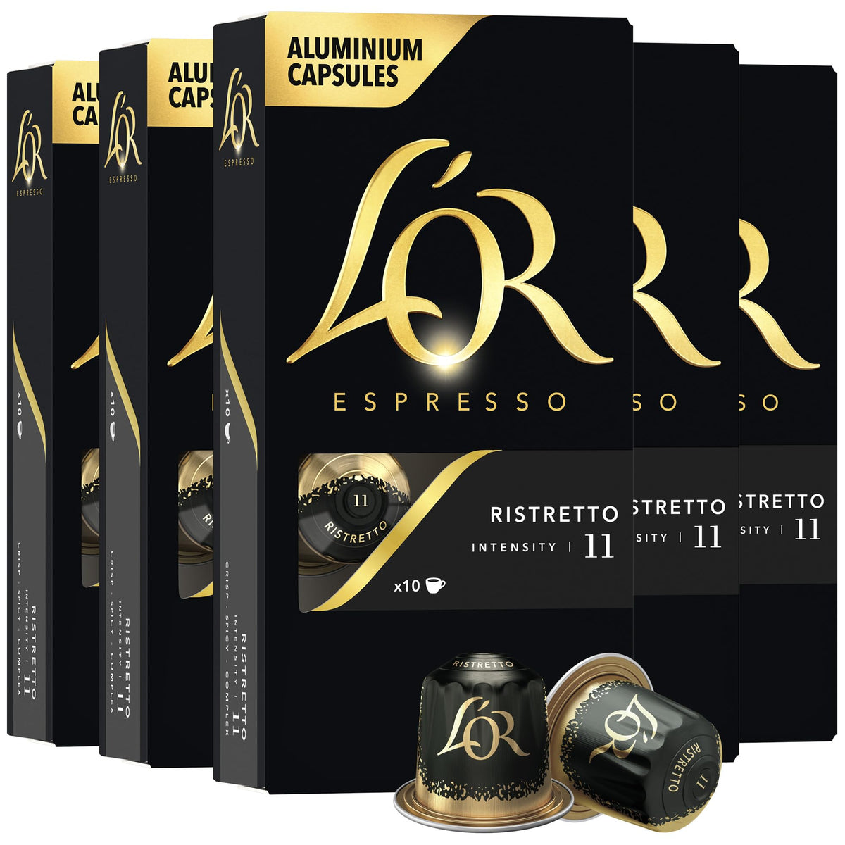 L'OR espresso ristretto capsules pack delivers bold aroma for a refined morning ritual