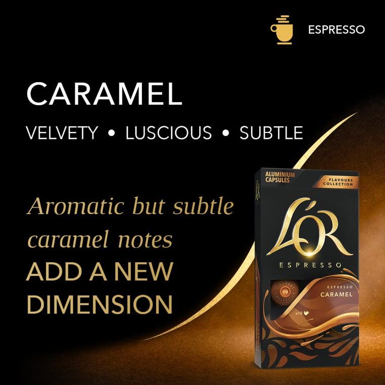 L'OR Nespresso-original-compatible capsules provide consistent flavor in every cup.