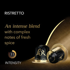 L'OR Nespresso Original-compatible capsules fit seamlessly for easy single-serve espresso