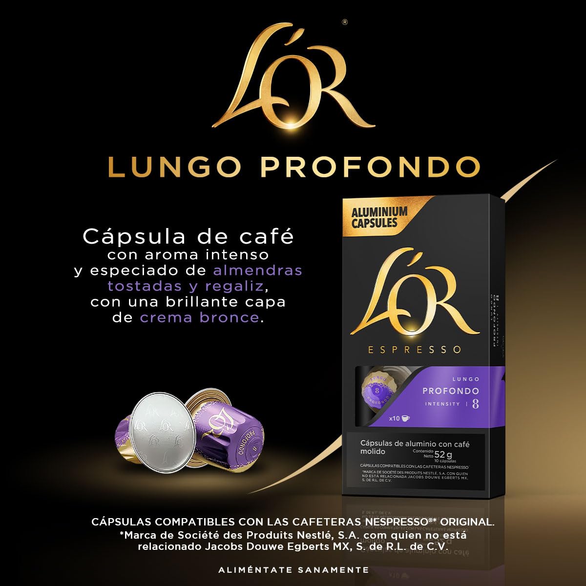 Profondo Lungo cup shows deep crema and bronze mousse